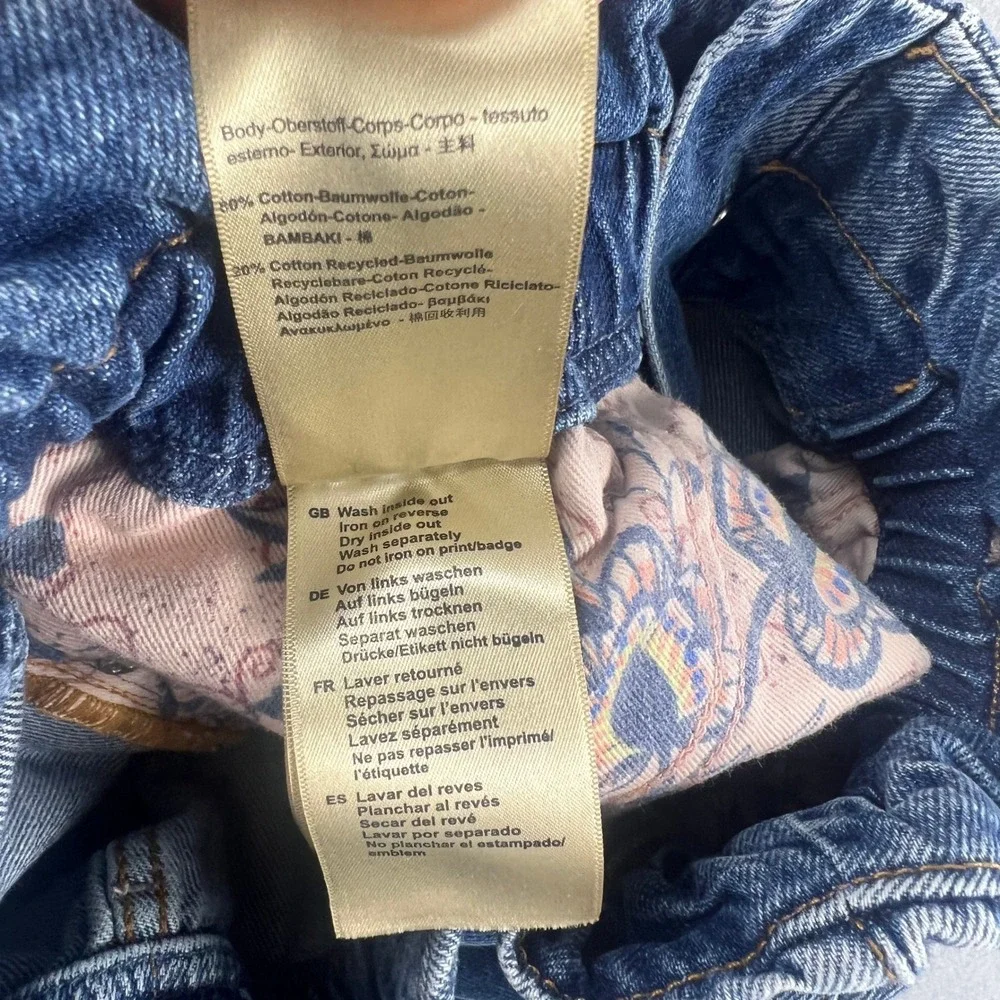 Scotch & Soda Paperbag Jeans Womens 28 Blue High Rise‎ Tapered The Breeze Denim